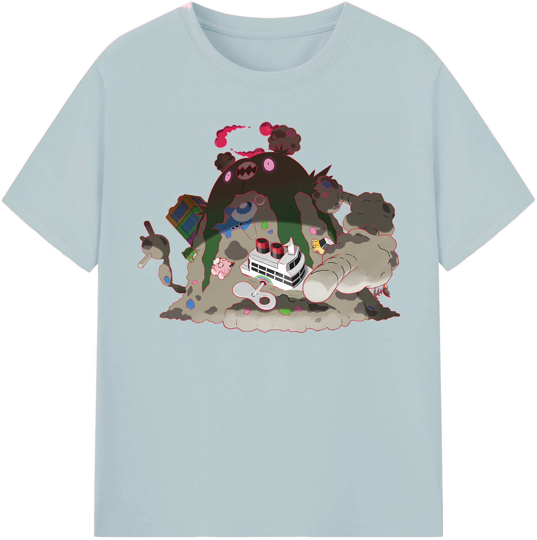 （画像用） ポケットモンスター Pokémon 綿100％半袖Tシャツ（フロントプリント）